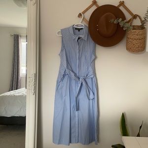Willow & Thread | Blue & White Striped Dress